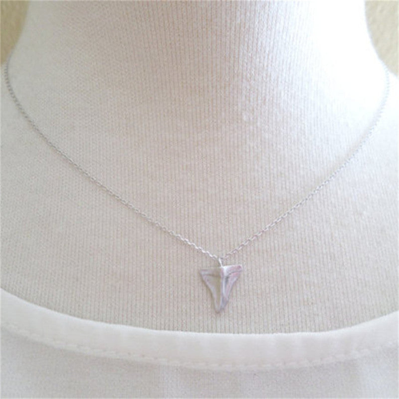 Glamorous Personalized Simple Shark Tooth Accessories Necklaces