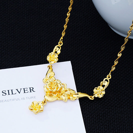 Female No Color Fading Simulation Bride Necklaces