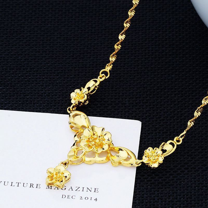 Female No Color Fading Simulation Bride Necklaces