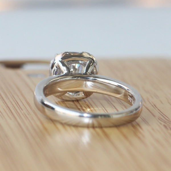 Round Shiny Diamond Female Supply Nightclub Queen Party Ring