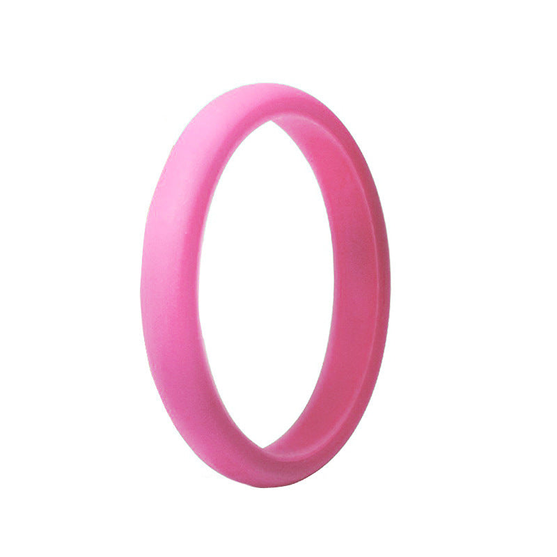 Gel Color Group Silicone Finger Unisex Rings