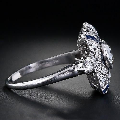 Women's Sterling Sier Boutique Jewelry Engagement Platinum Rings