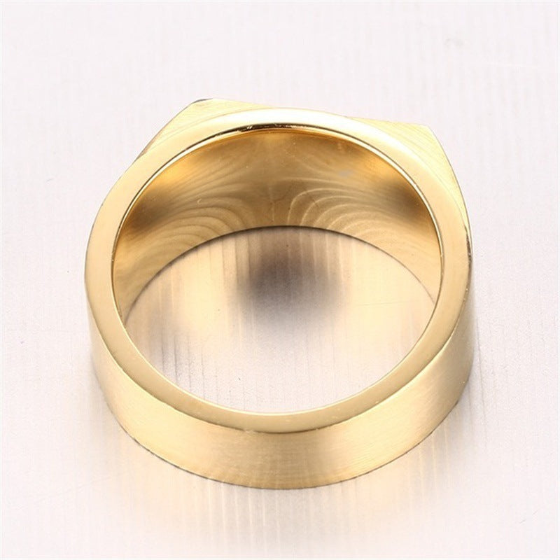 Fashion Men's Inlaid Zircon Three Diamond Rings