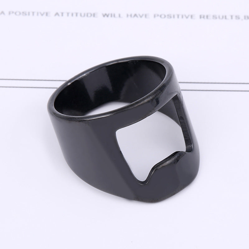 Men's Bottle Opener Laser Cutting Hollow Open Rings