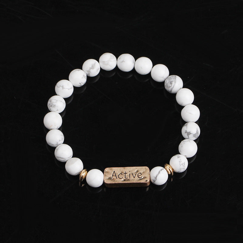 Natural Energy Yoga Colorful Stone Accessories Bracelets