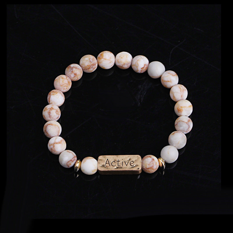 Natural Energy Yoga Colorful Stone Accessories Bracelets