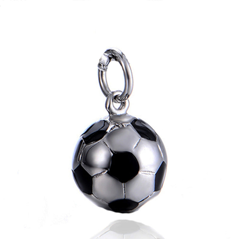 Men's World Cup Football Fashion Titanium Steel Necklaces