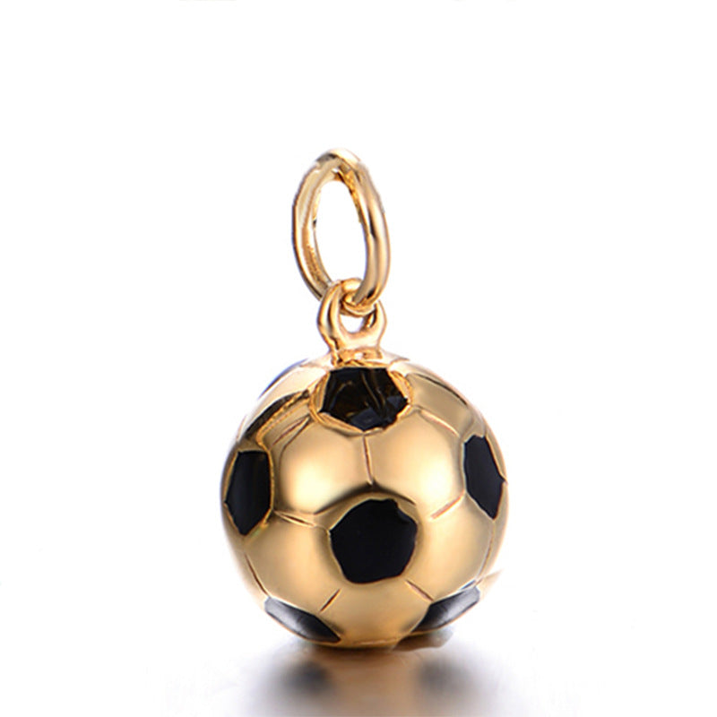 Men's World Cup Football Fashion Titanium Steel Necklaces