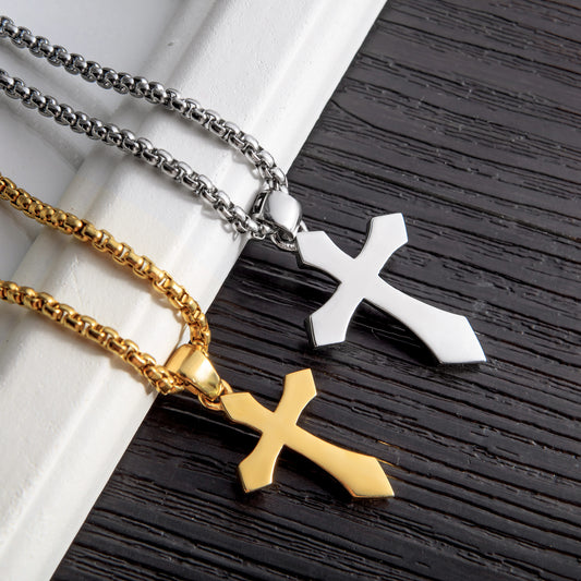 Men's Personalized Vintage Cross Jewelry Street Trendy Necklaces