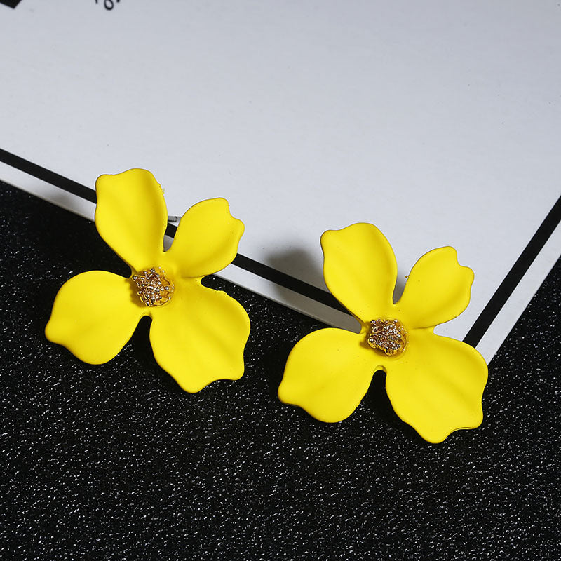 Women's Flower Korean Simple Sweet Bohemian For Earrings