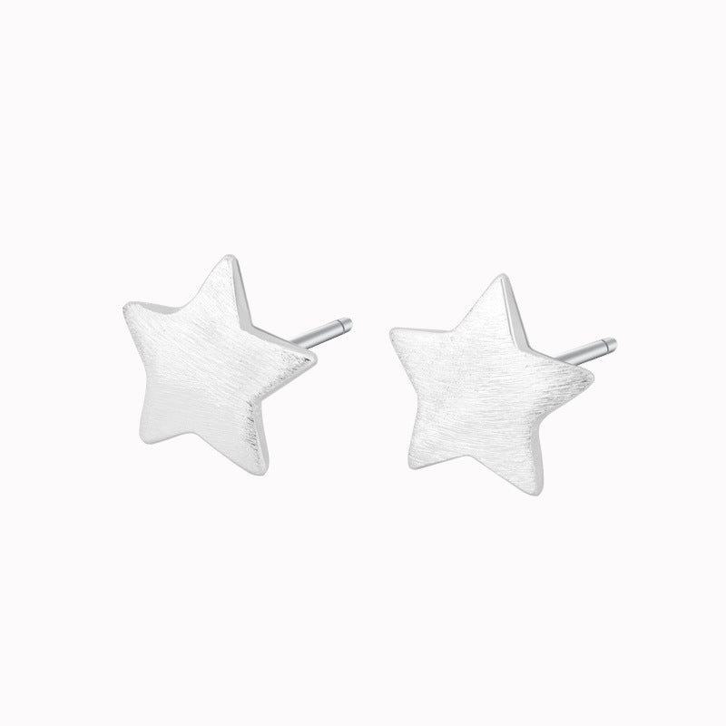 Version Temperament Sier Pin Ear Versatile Earrings