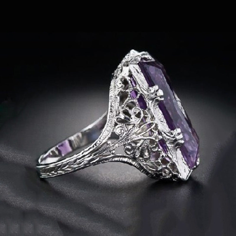 Women's Ornament Zircon Creative Hollowed Fashion Jewelry Rings