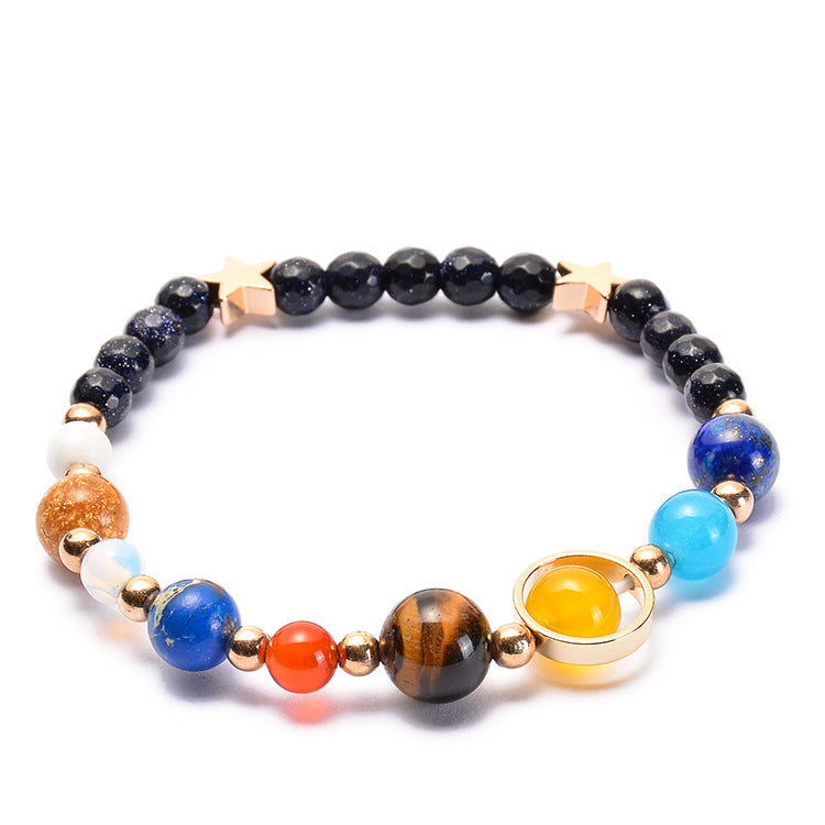 Universe Galaxy Solar System Eight Planets Bracelets