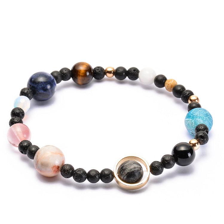 Universe Galaxy Solar System Eight Planets Bracelets