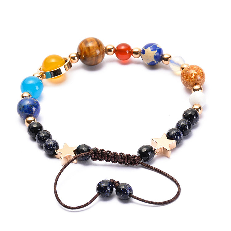 Universe Galaxy Solar System Eight Planets Bracelets