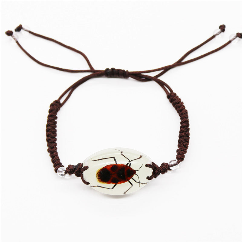 Amber Woven Real Scorpion Scenic Spot Bracelets