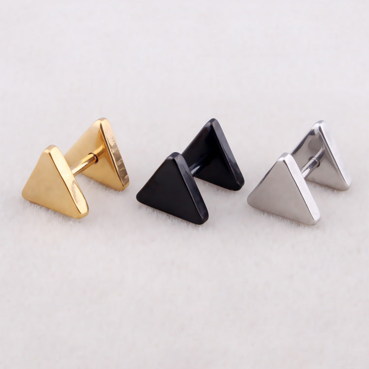 Women's Korean Style Simple Triangle Dumbbell Fashion Earrings