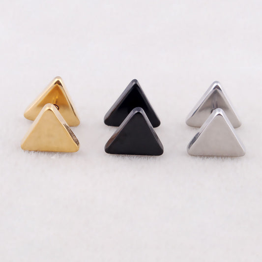 Women's Korean Style Simple Triangle Dumbbell Fashion Earrings