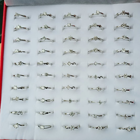 Women's Batch Korean Style Fashion Ornament Open Rings