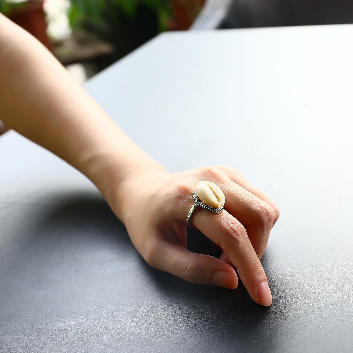 Simple Opening Ethnic Style Casual Creative Shell Rings