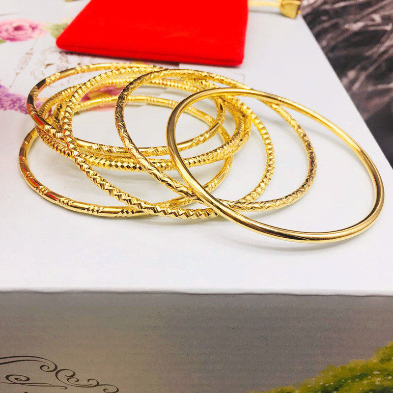 Car Colored Thread Korean Style Closed Bracelet