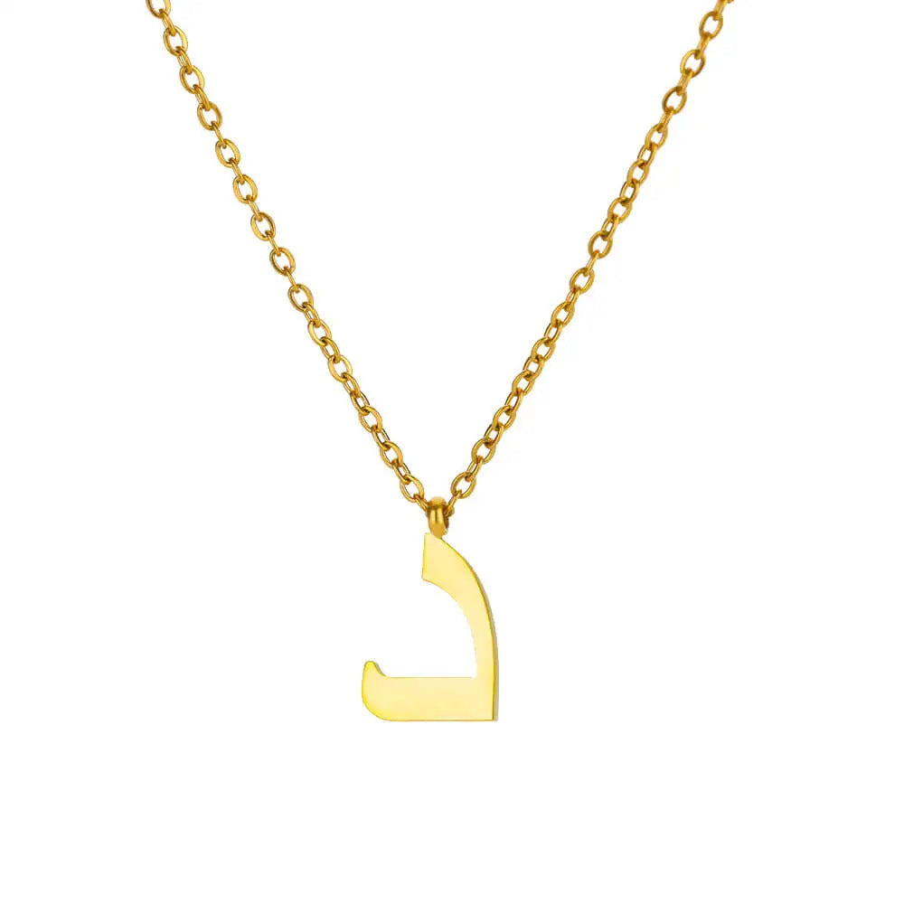 Fashion Personality Cut Arabic Letter Stainless Pendants