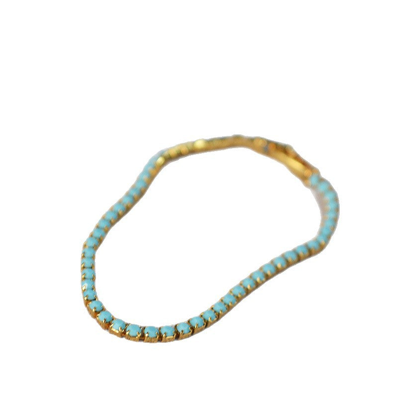 Women's Small Simple Exquisite Blue Light Luxury Bracelet