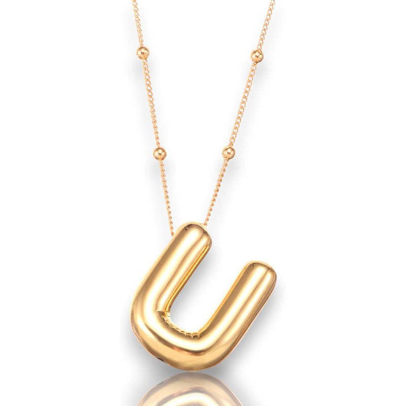 Glossy Letter Copper Popular Accessory Exquisite Necklaces