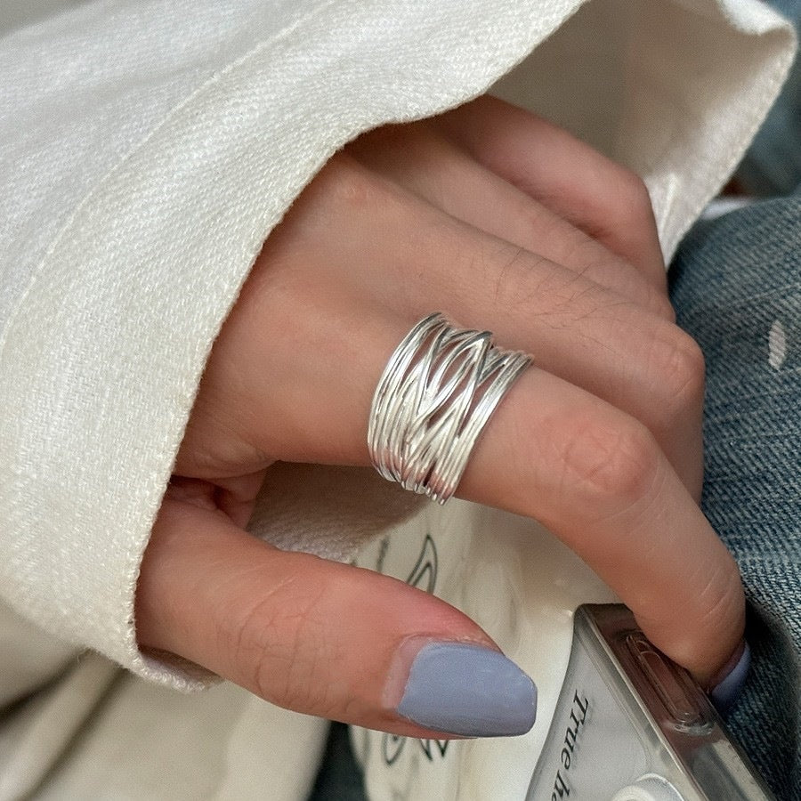 Cord For Braiding Female Geometric Simple Stylish Personality Rings