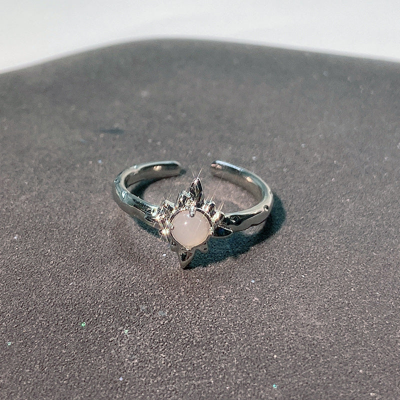 High Sense Niche Design Cold Wind Cross Rings