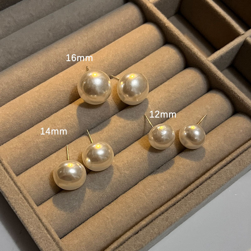 Women's Sier Pearl Niche High-grade High Quality Earrings