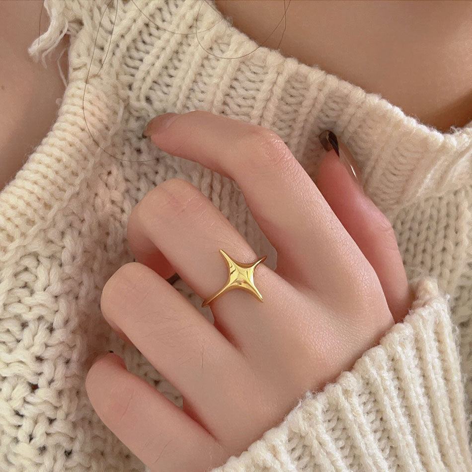 Stars Fresh Stylish Temperament Wild Design Rings