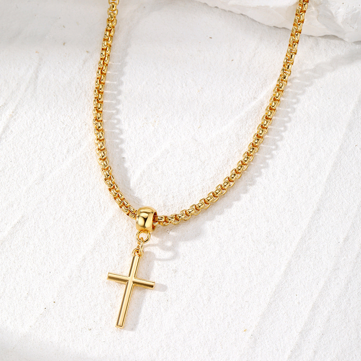 Artificial Short Pearl Creative Cross Retro Necklaces