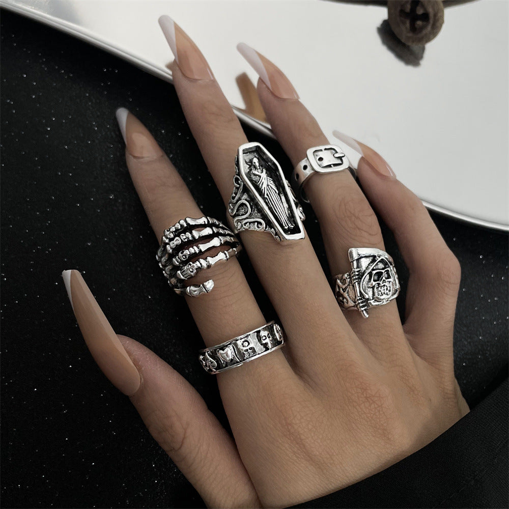 Personality Retro Punk Skull Ghost Claw Rings