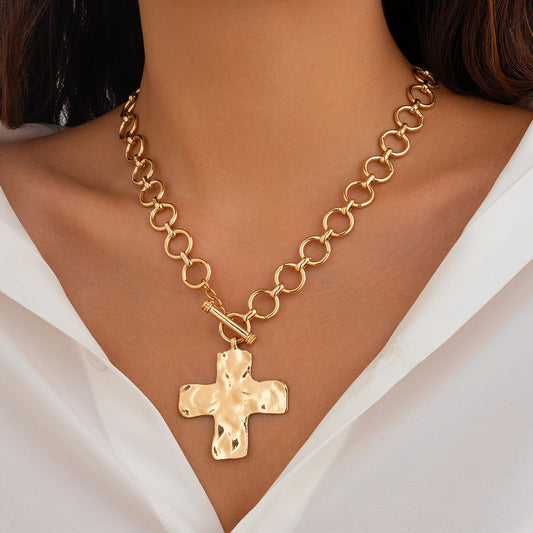 Ornament Personality Cross Alloy Cold Wind Necklaces