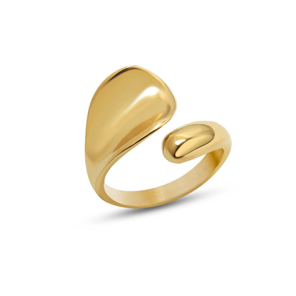 French Style Simple Geometric Titanium Steel Gold Bracelets