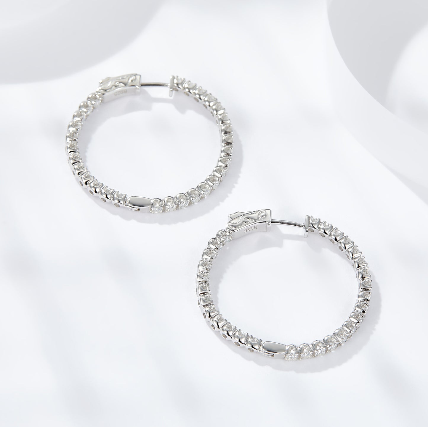 Trendy Women's Hoop Sterling Sier High-grade Earrings