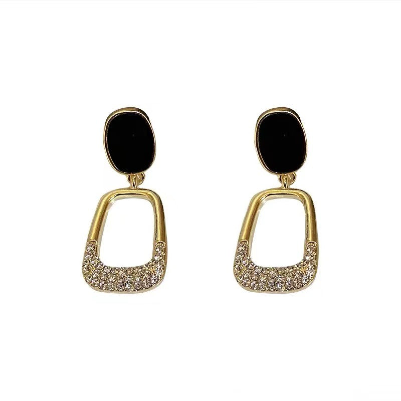 Light Luxury Trendy High-grade Temperamental Sier Earrings