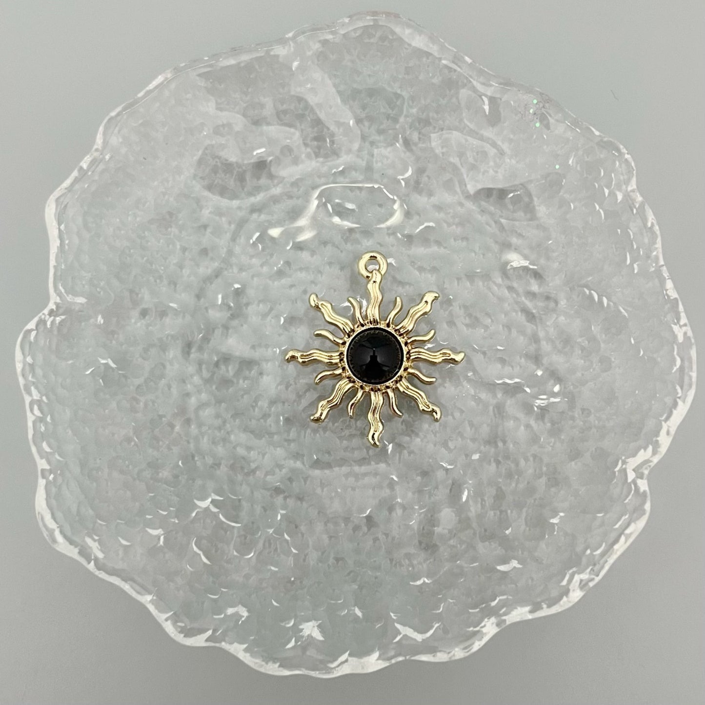 Alloy Baroque Water Transparent Series Gem Sunflower Necklaces