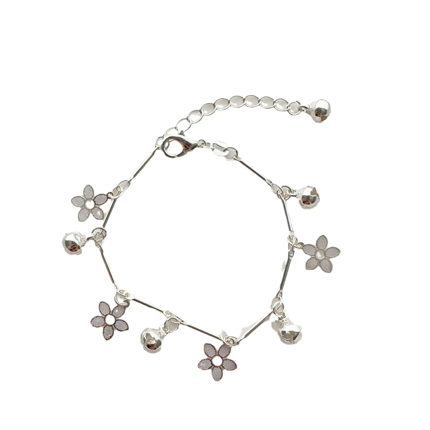 Set Of Elegant High-grade Flower Bell Bracelets