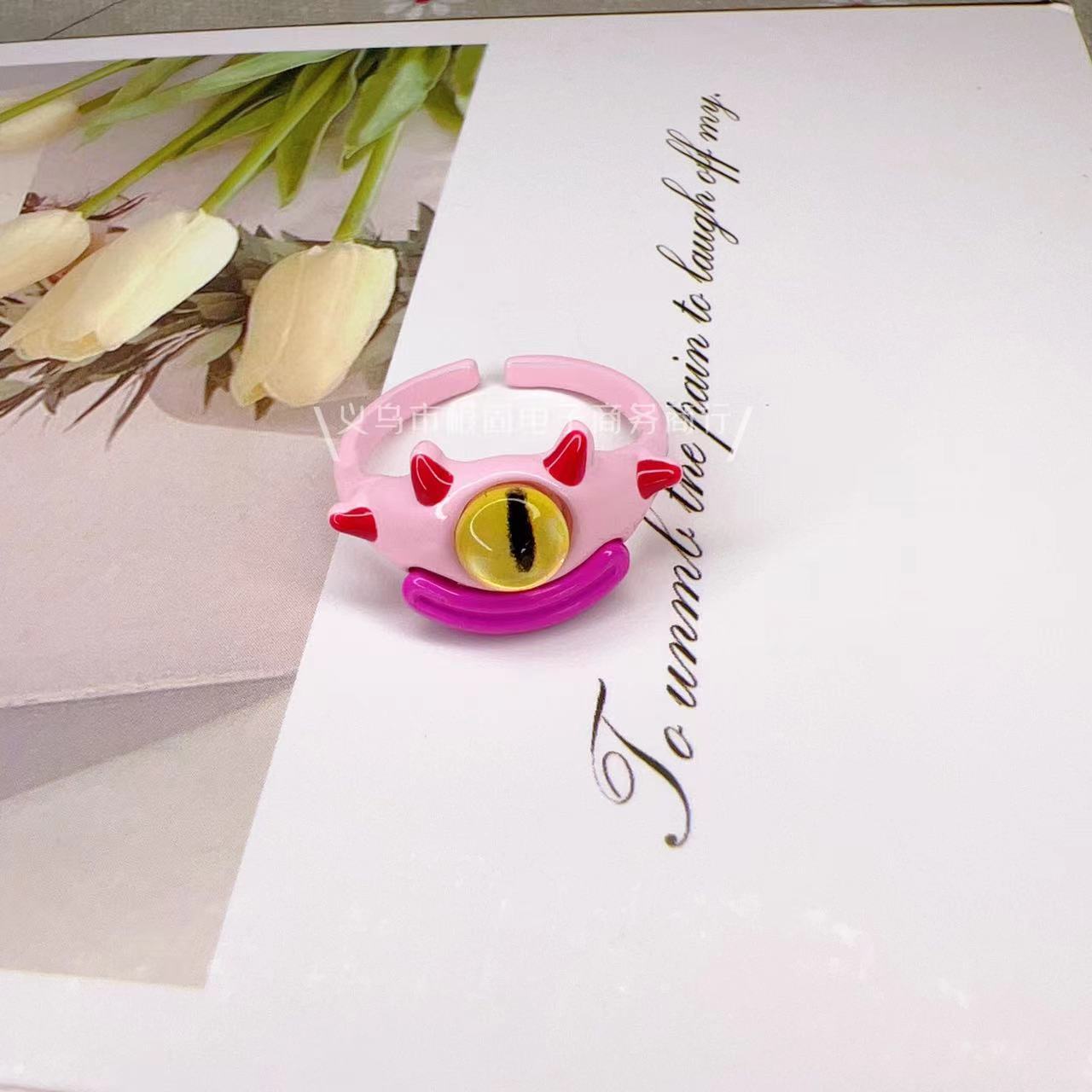 Dripping Open Personality Sausage Mouth Funny Rings