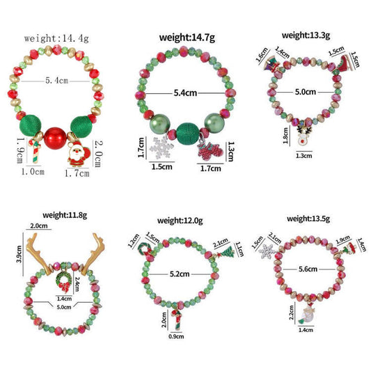 Christmas Gift Santa Snowman Colorful Candy Bracelets