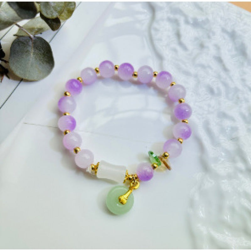 Butterfly Glass Beaded Female Niche High-grade Bracelets