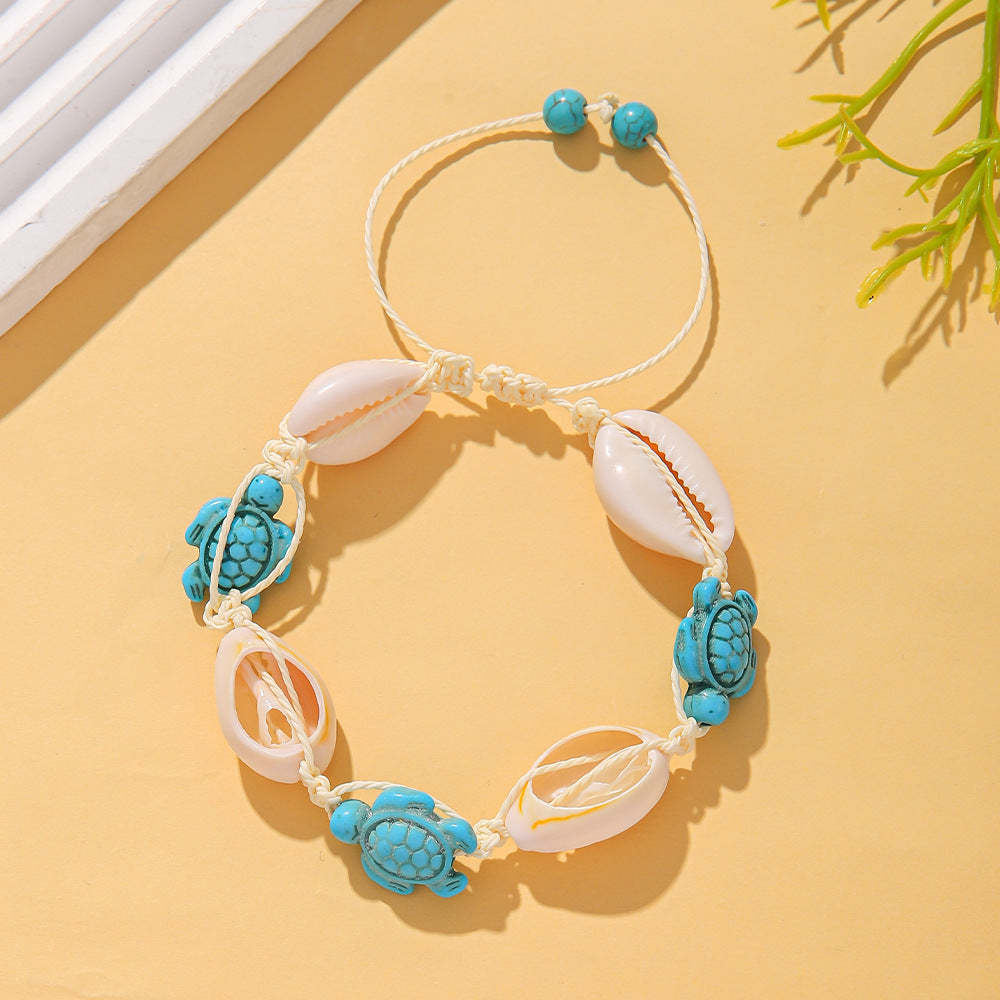 Vacation Style Shell Imitation Pearl Gravel Bracelets