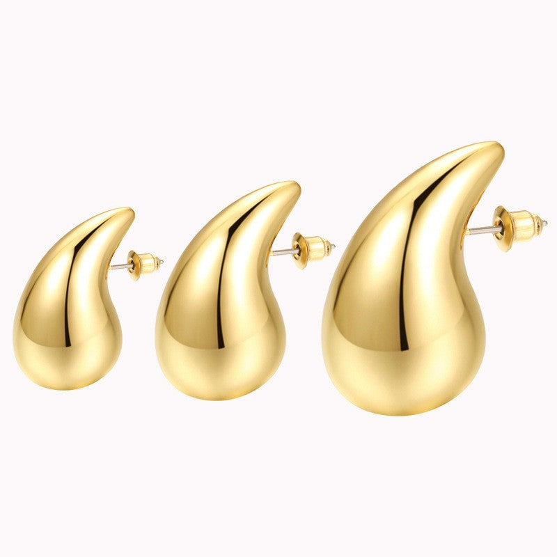 Women's Oversized Water Drop Gold-plated Teardrop Fashion Rings