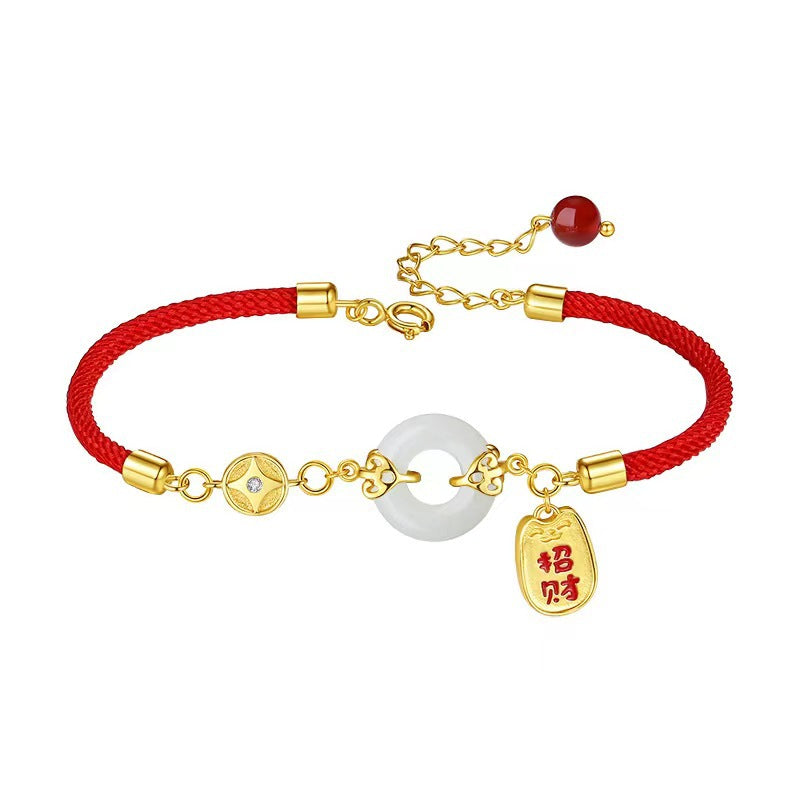 Buckle Red Rope Female National Fashion Life Bracelets