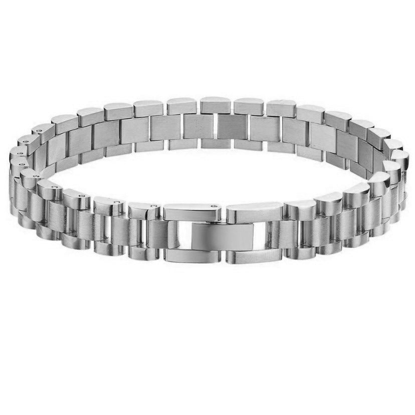 Fashion Popular Temperamental Stainless Steel Business Style Watch Bracelets