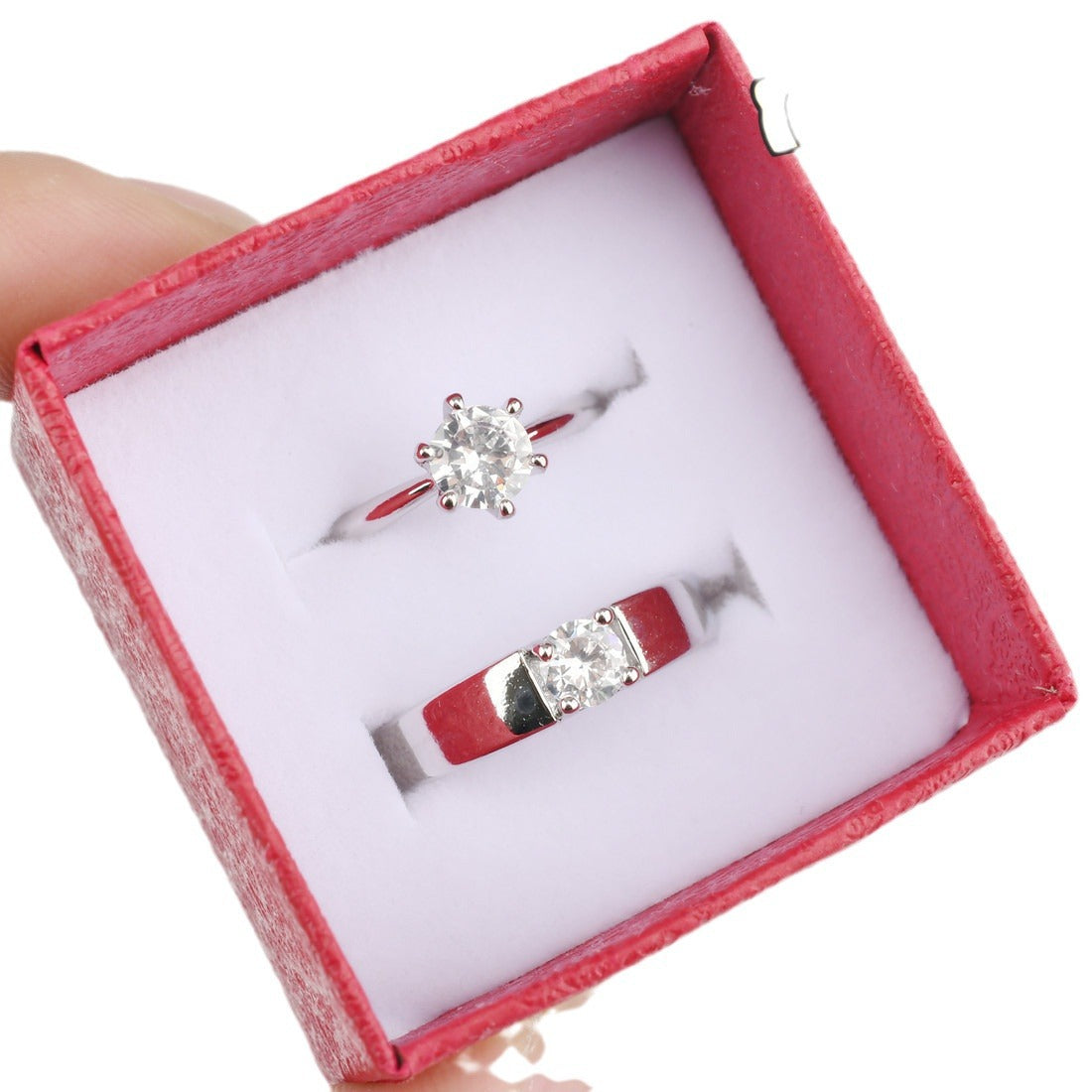 Jewelry Open Simple Advanced Imitation Diamond Plated Not Rings