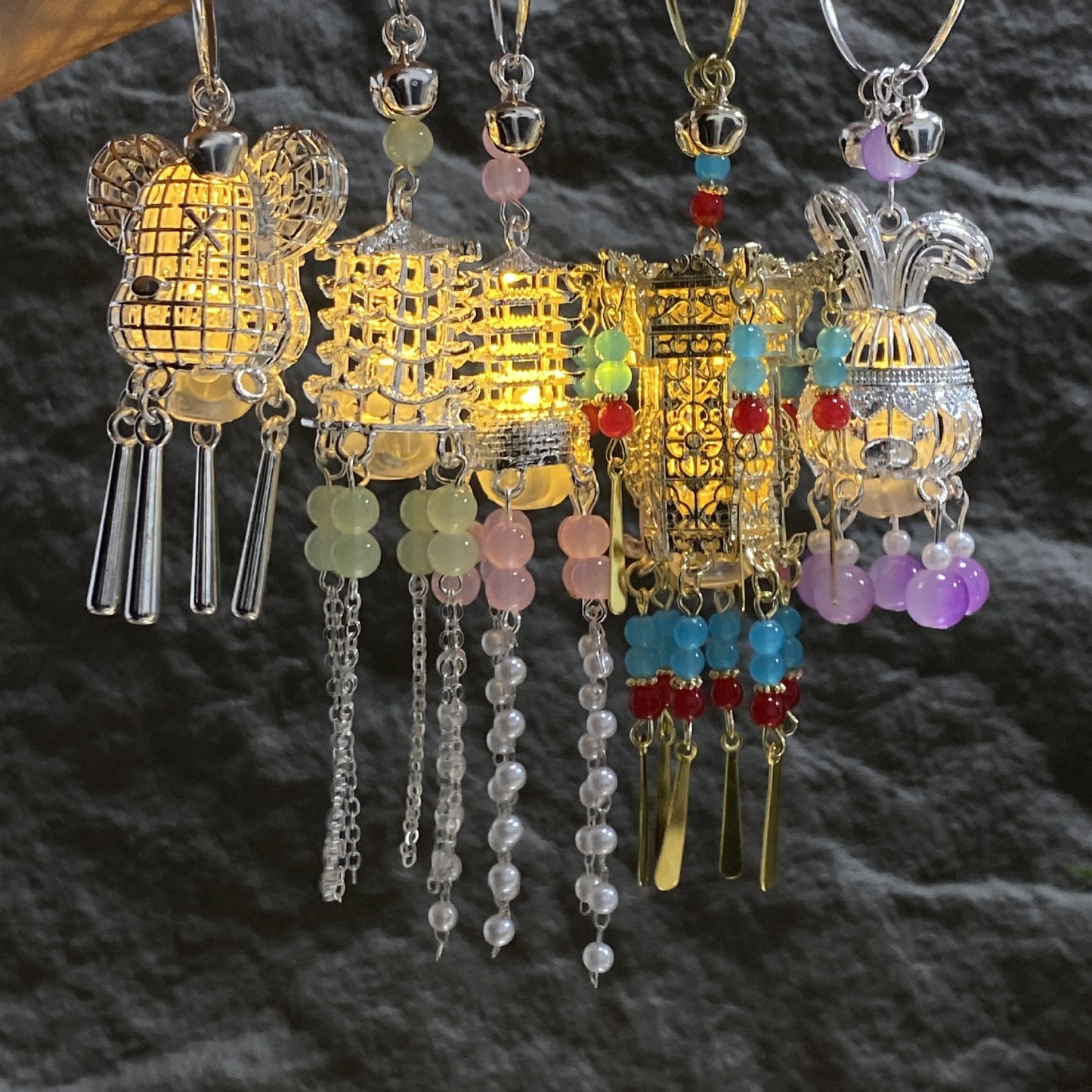 Lantern Luminous Palace Style With Light Antique Daily Han Bracelet