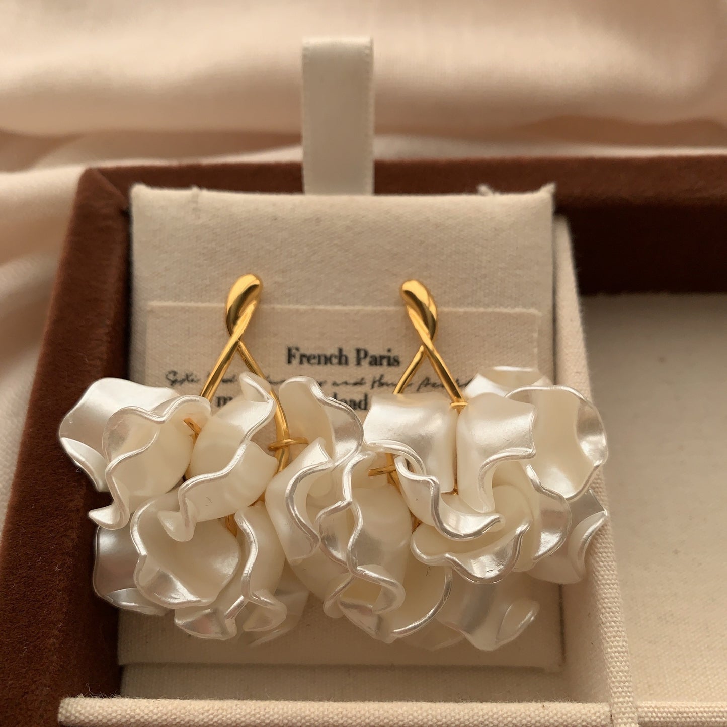 Flower Simple Elegance Retro Elegant Natural Soft Earrings